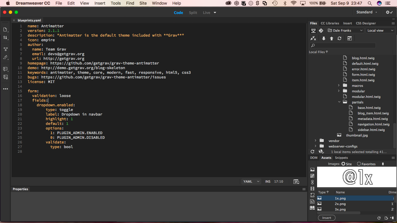 YAML Screenshot